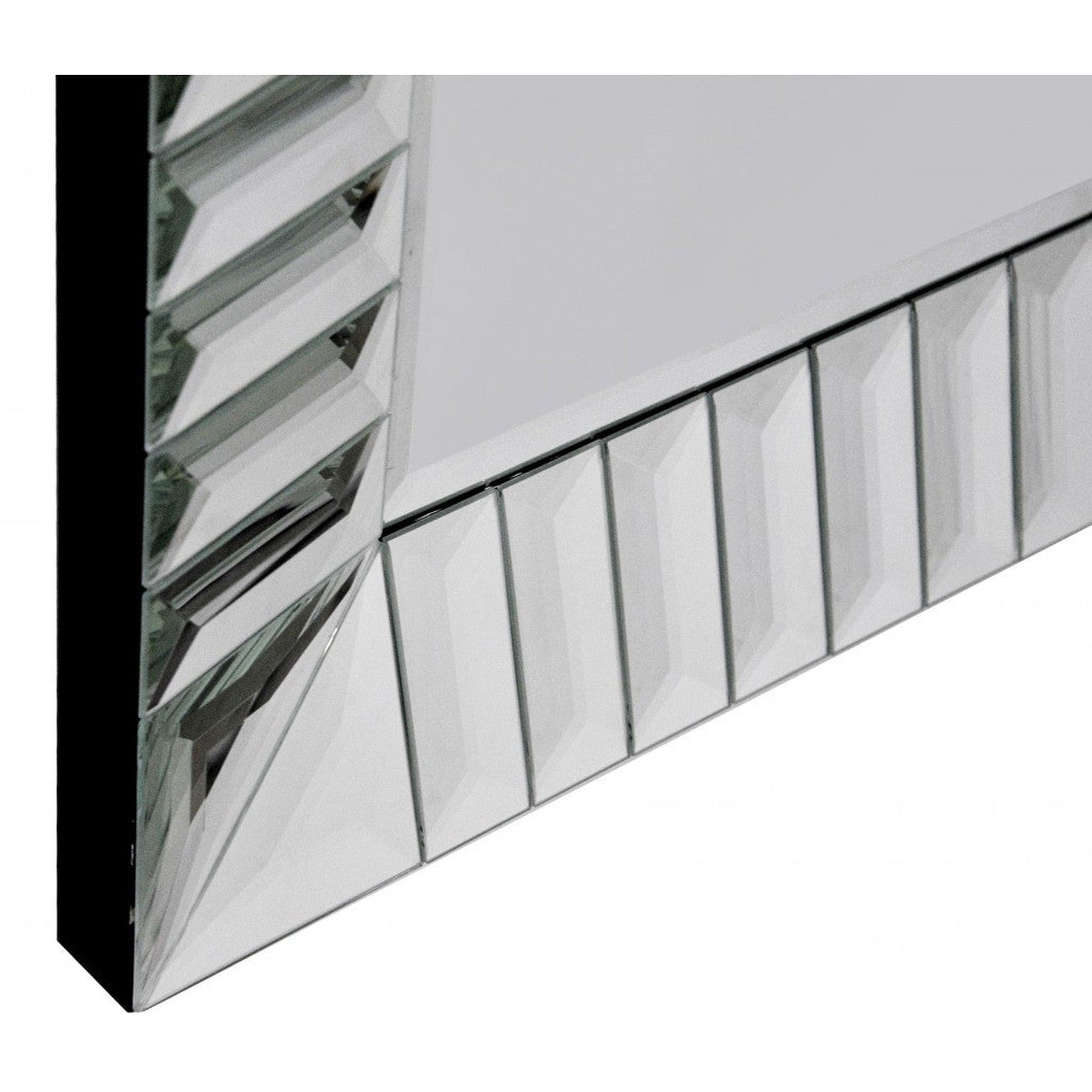 HomeRoots Contemporary Wave Wall Mirror