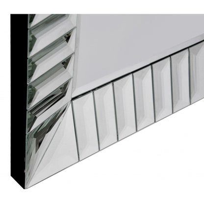 HomeRoots Contemporary Wave Wall Mirror