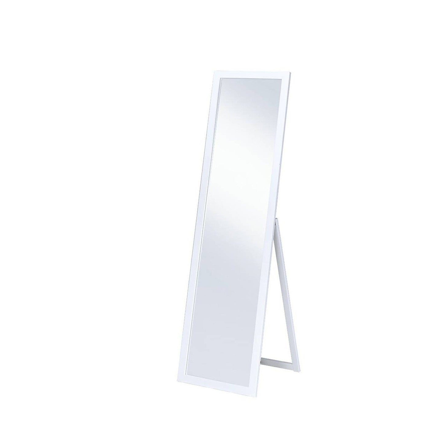 HomeRoots Crisp White Full Length Standing Mirror