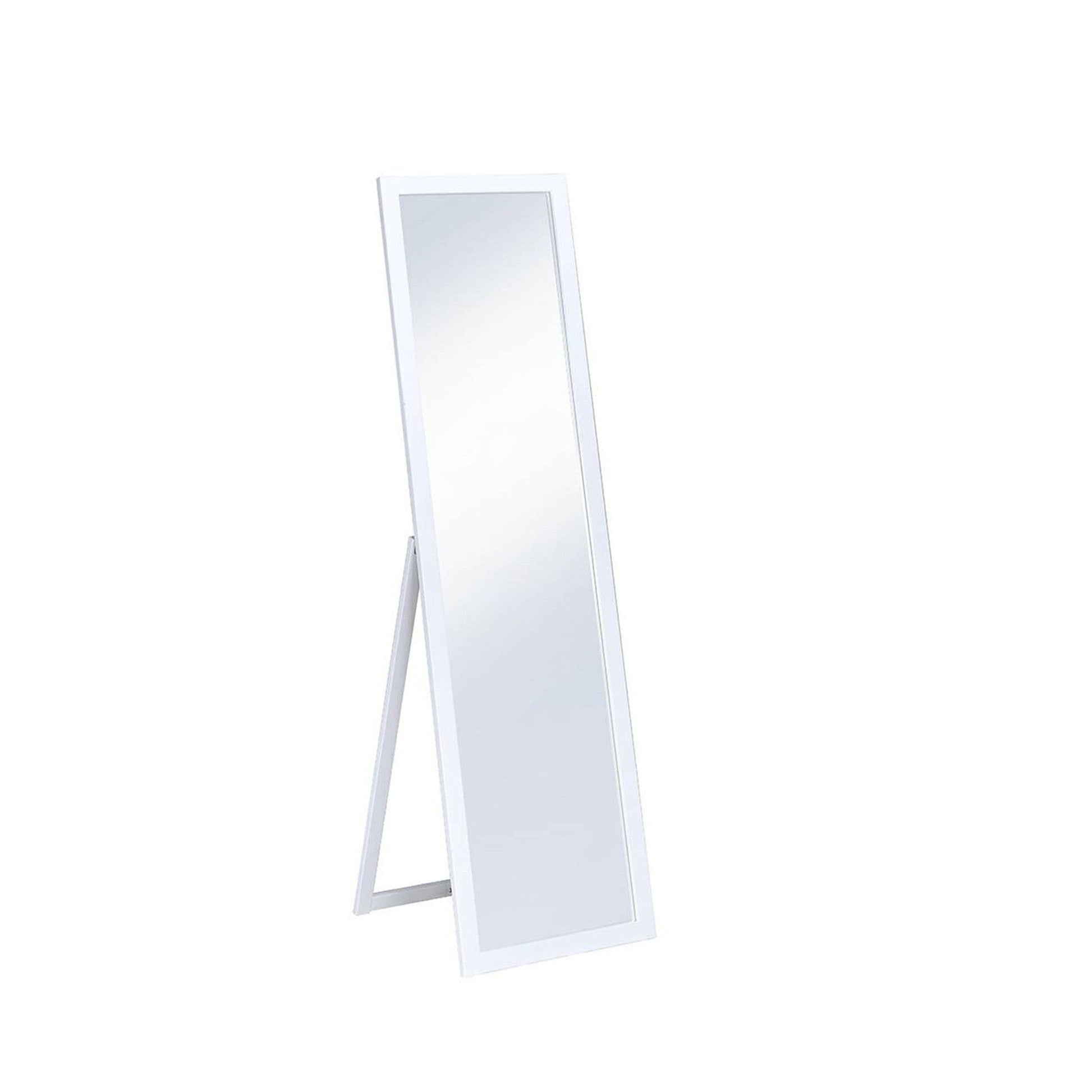 HomeRoots Crisp White Full Length Standing Mirror
