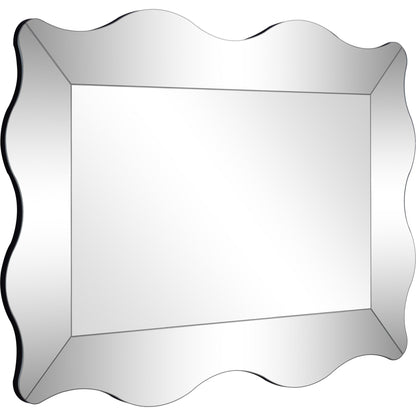 HomeRoots Curvy Framed Glass Mirror