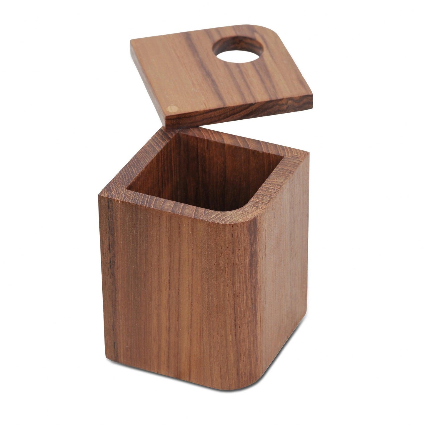 HomeRoots Designer Genuine Teak Cotton Box