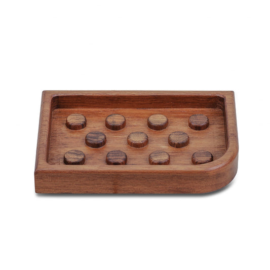 HomeRoots Designer Genuine Teak Soap Dish