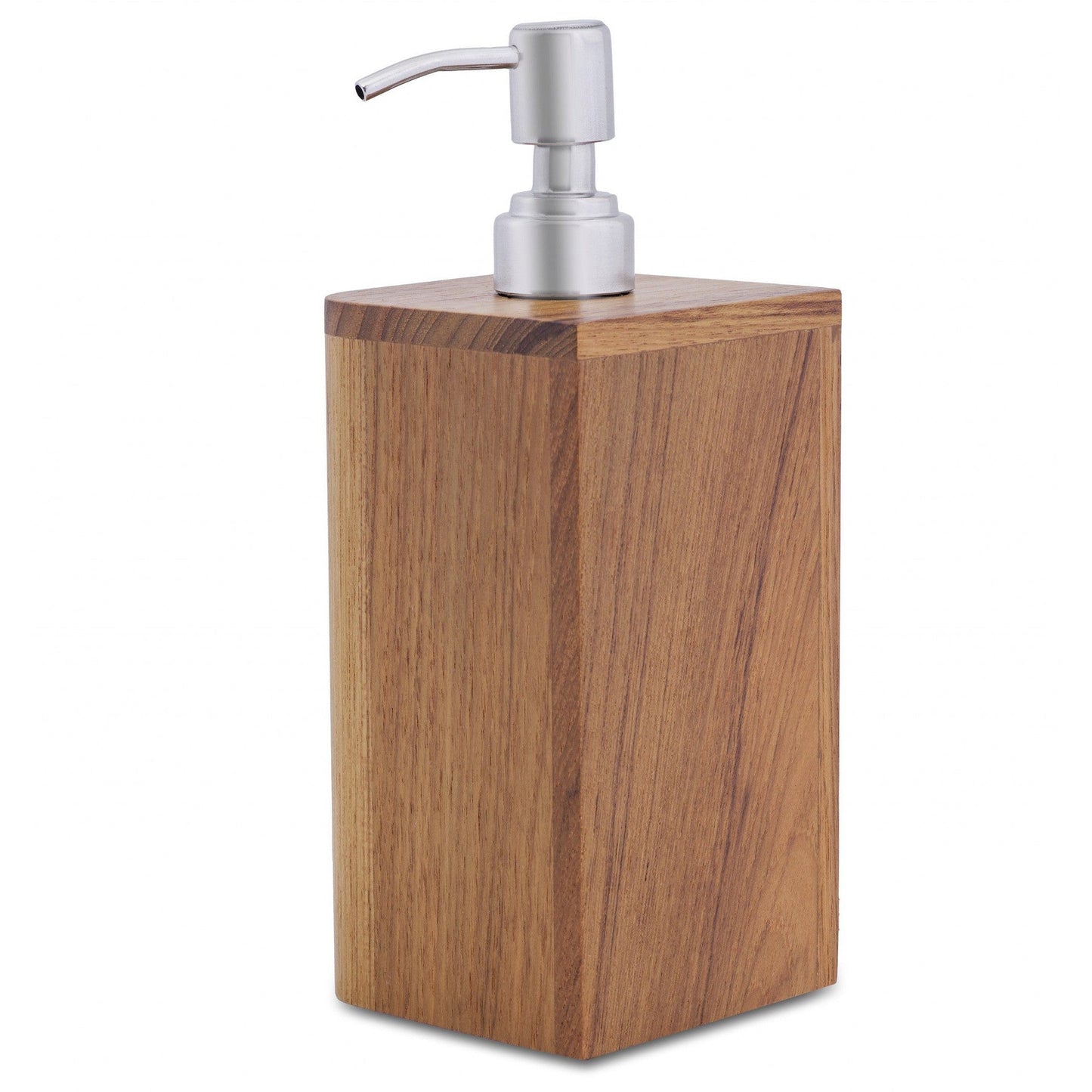 HomeRoots Designer Genuine Teak Soap Dispenser