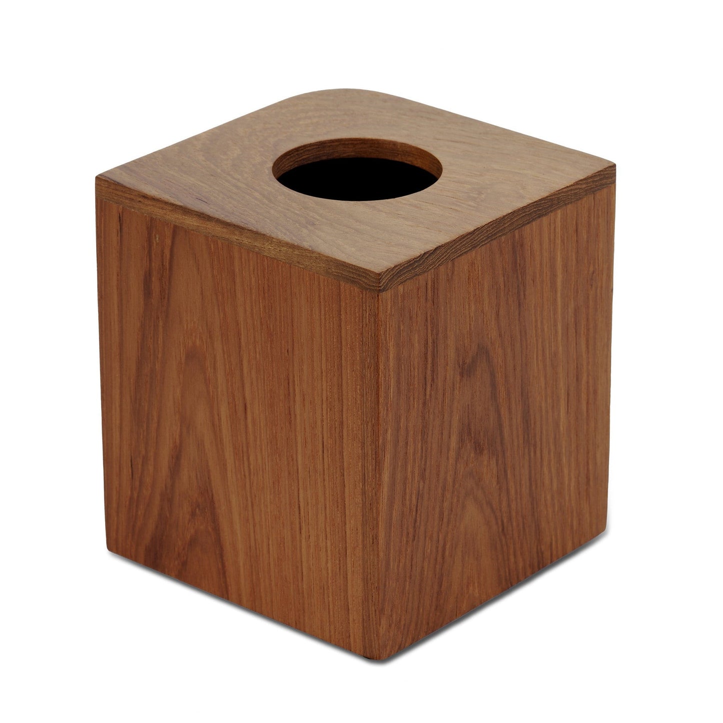 HomeRoots Designer Genuine Teak Tissue Box Cover
