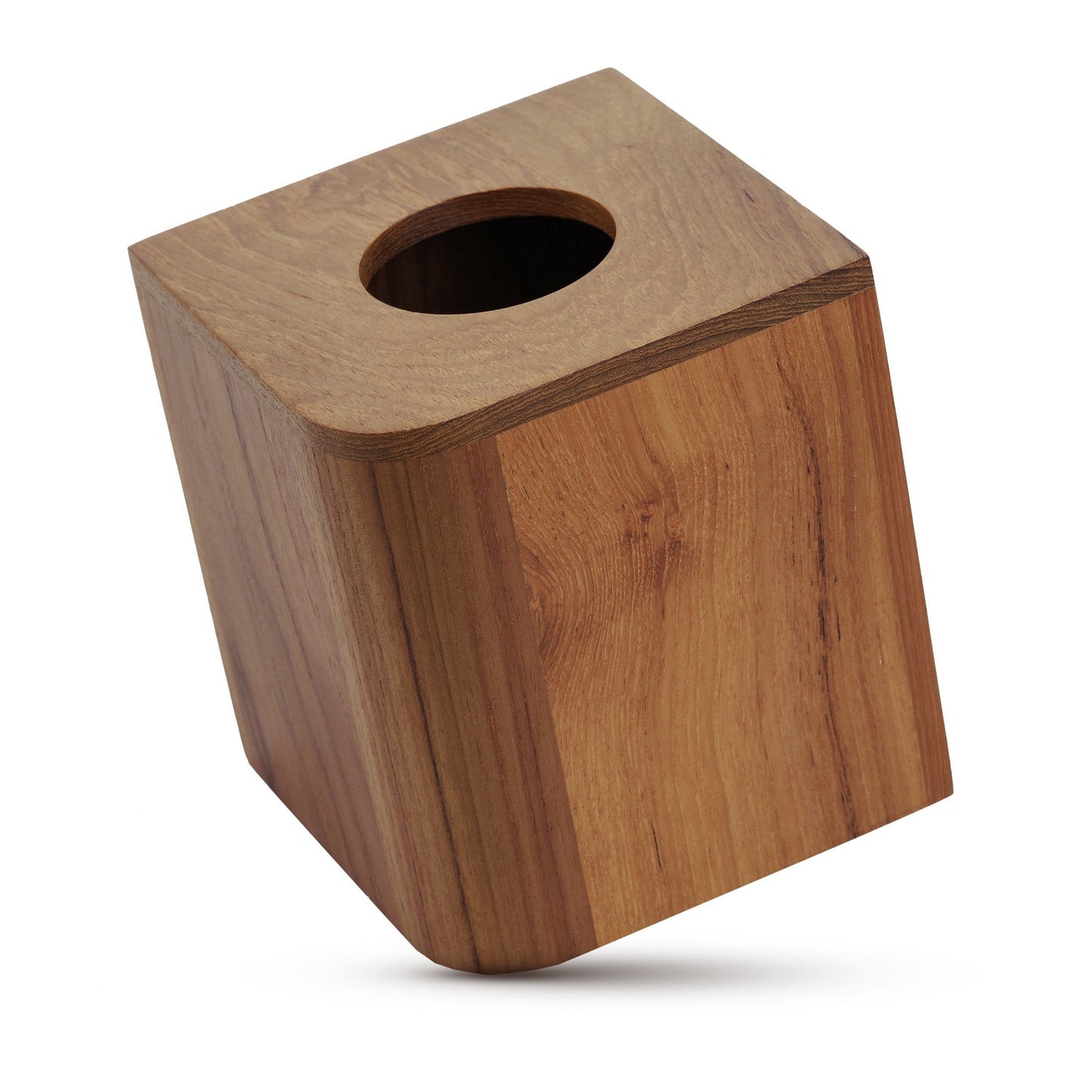 HomeRoots Designer Genuine Teak Tissue Box Cover