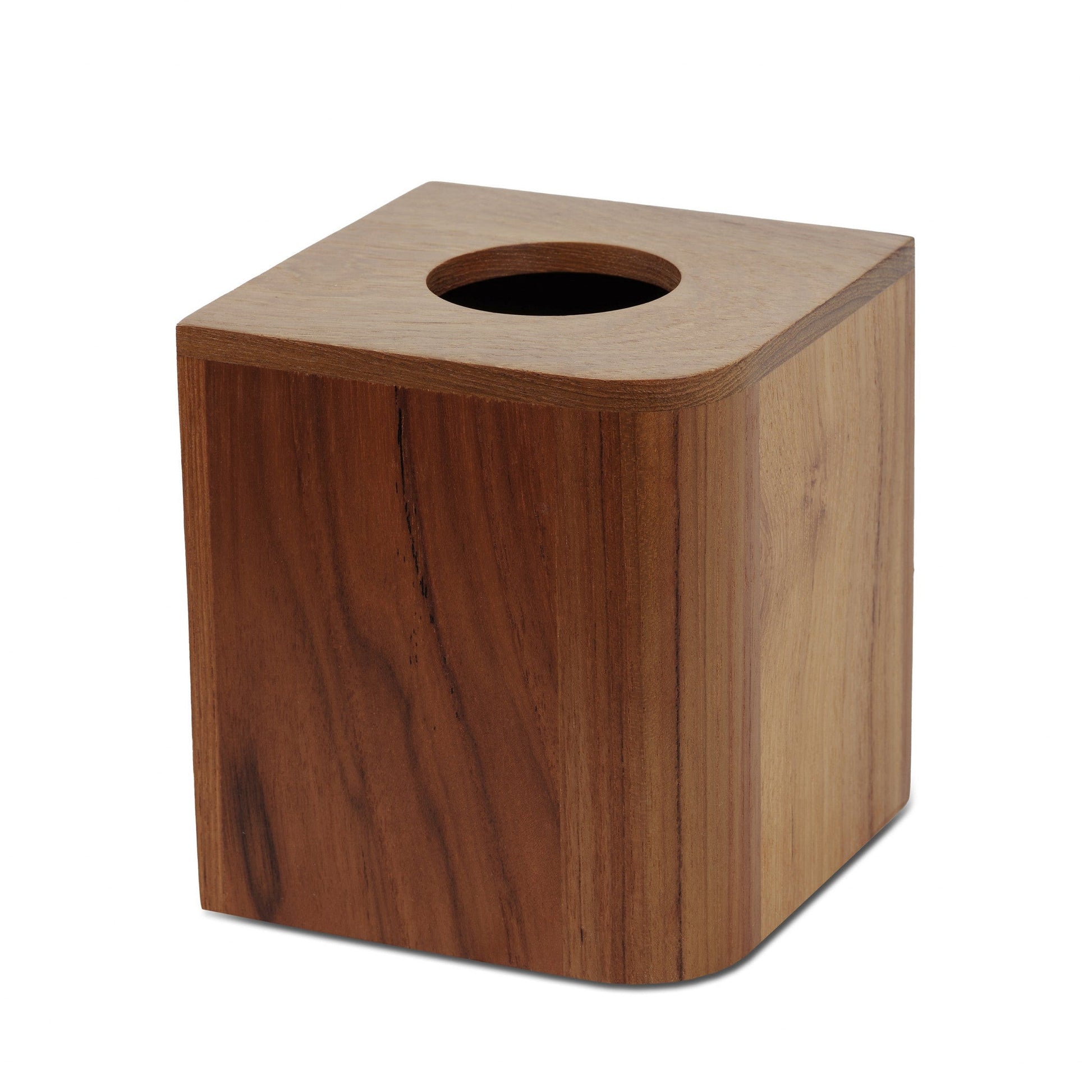HomeRoots Designer Genuine Teak Tissue Box Cover