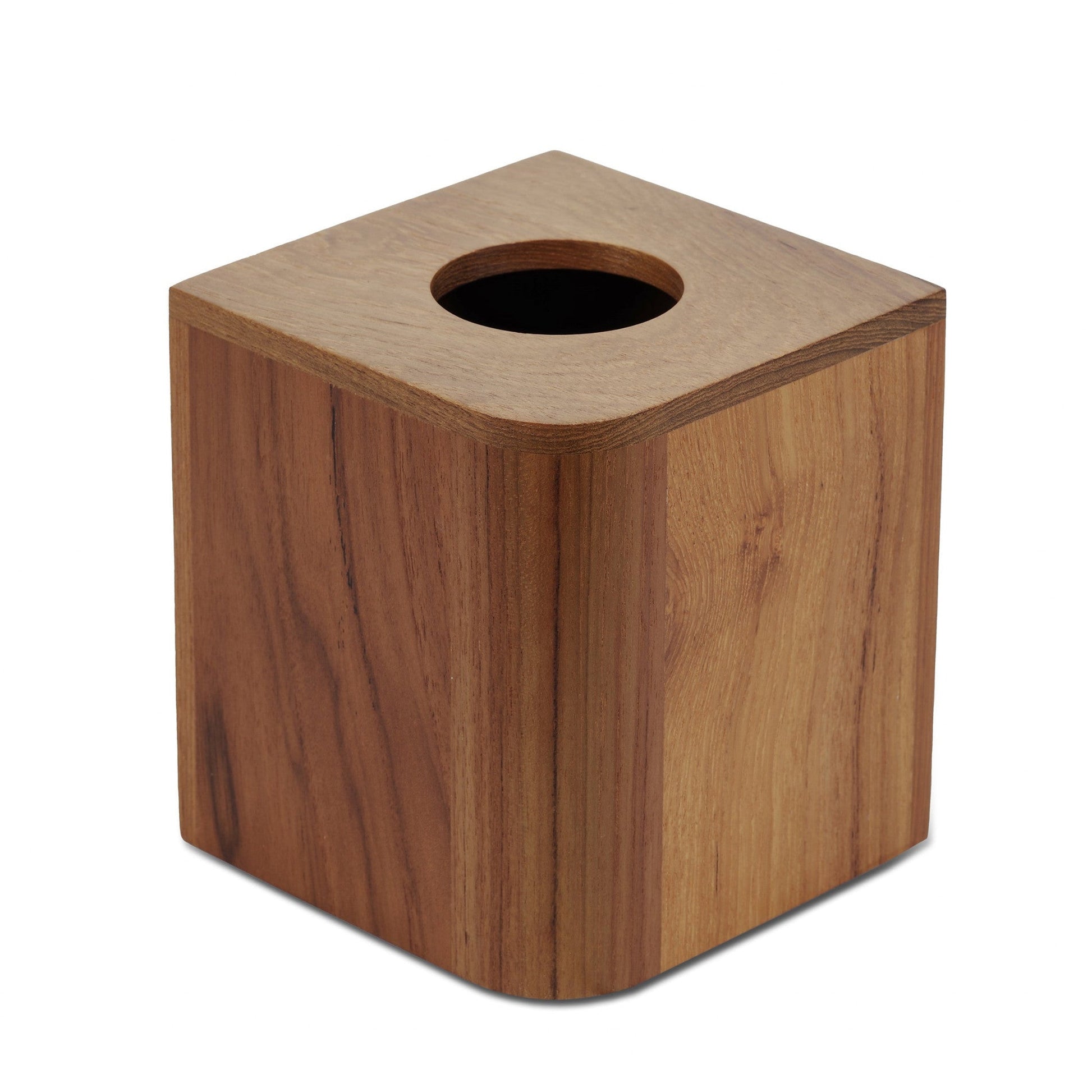 HomeRoots Designer Genuine Teak Tissue Box Cover