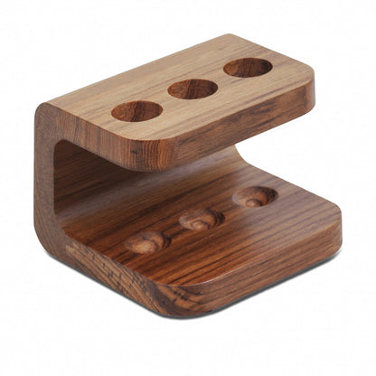 HomeRoots Designer Genuine Teak Toothbrush Holder