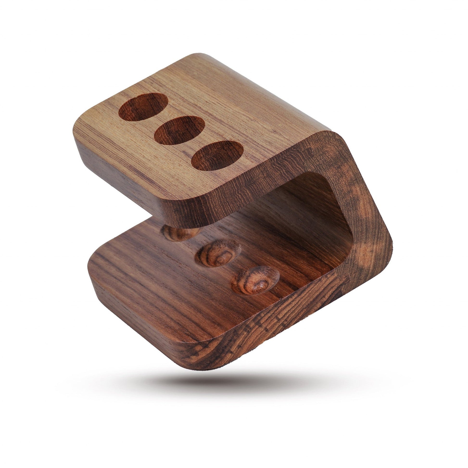 HomeRoots Designer Genuine Teak Toothbrush Holder
