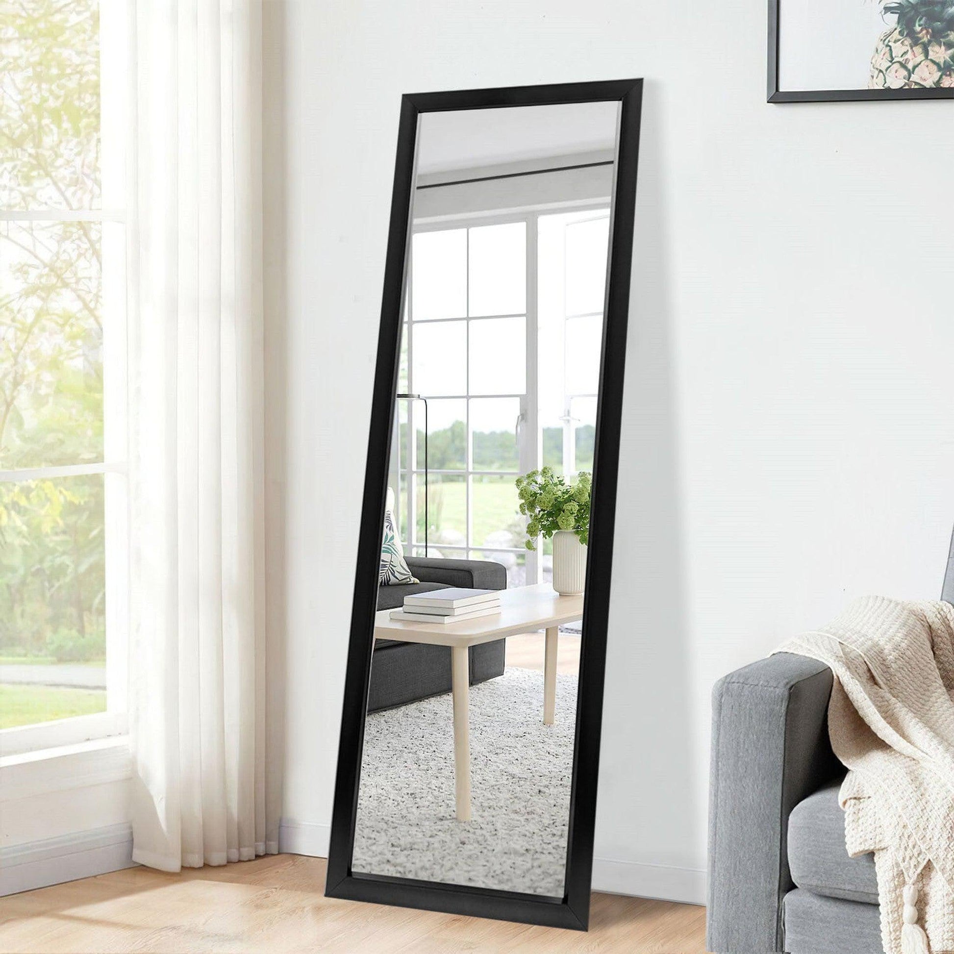 HomeRoots Door Mount Black Mirror