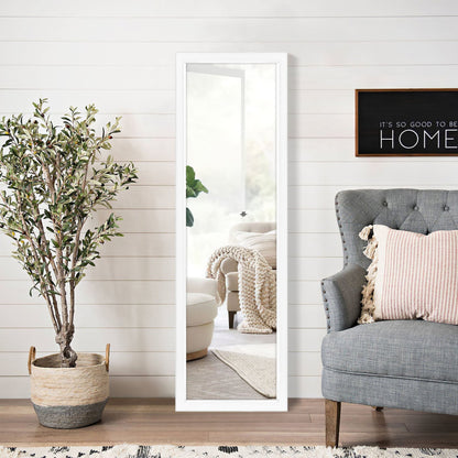 HomeRoots Door Mount White Mirror