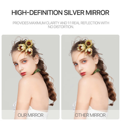 HomeRoots Door Mount White Mirror