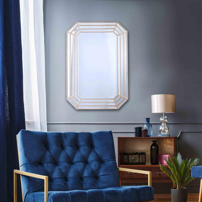 HomeRoots Emerald Cut Wall Mirror