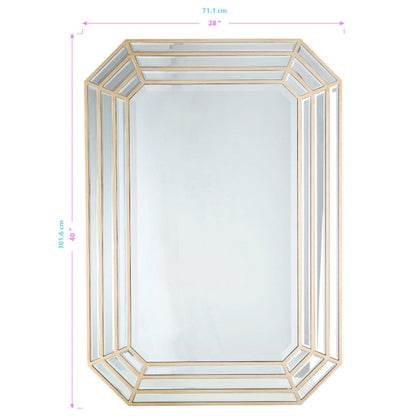 HomeRoots Emerald Cut Wall Mirror