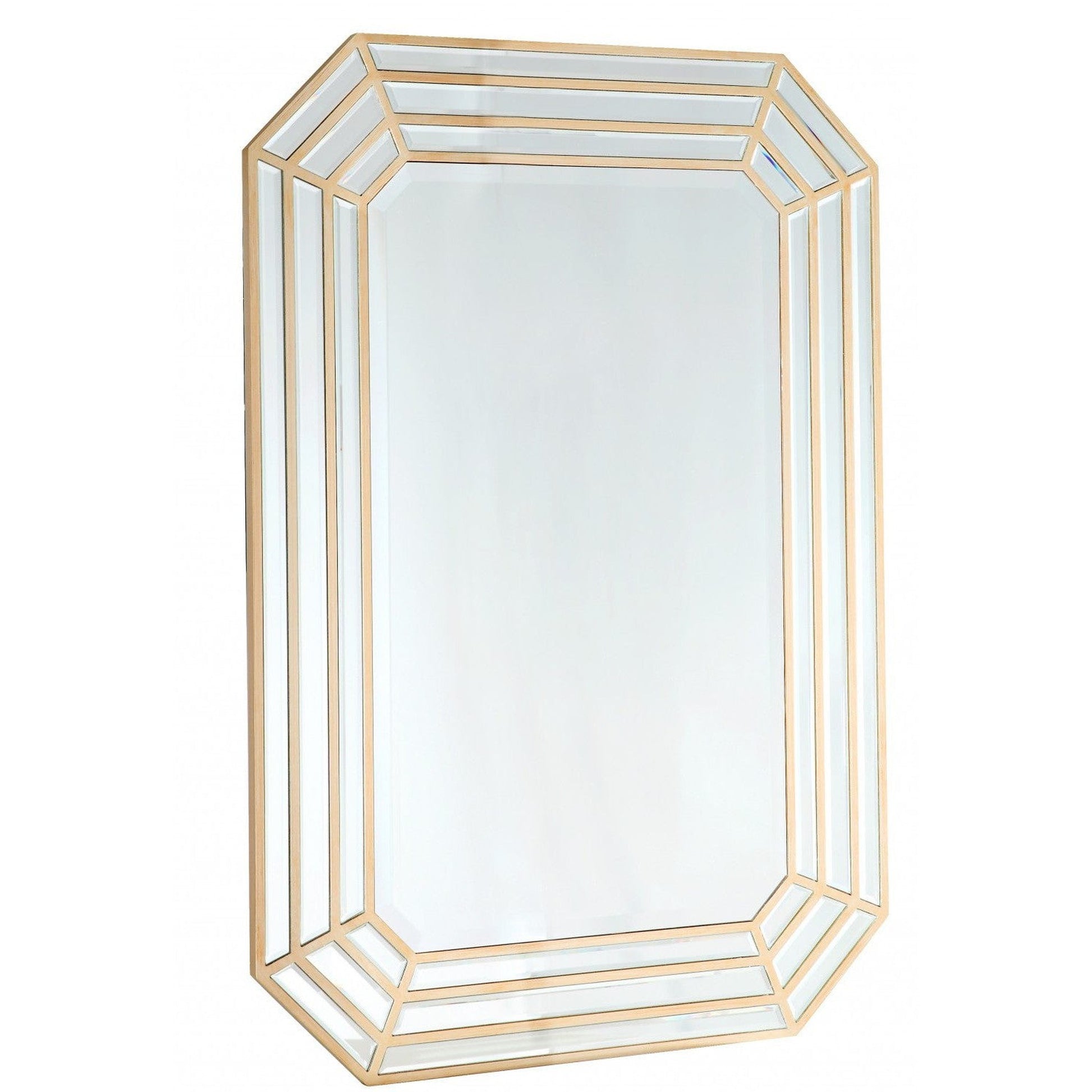 HomeRoots Emerald Cut Wall Mirror