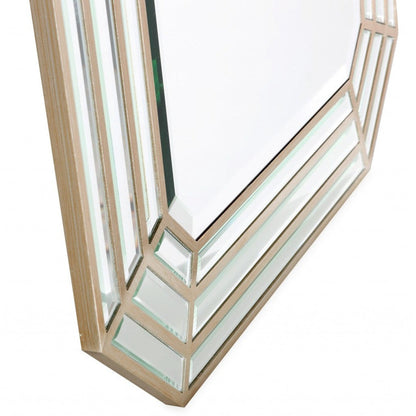 HomeRoots Emerald Cut Wall Mirror