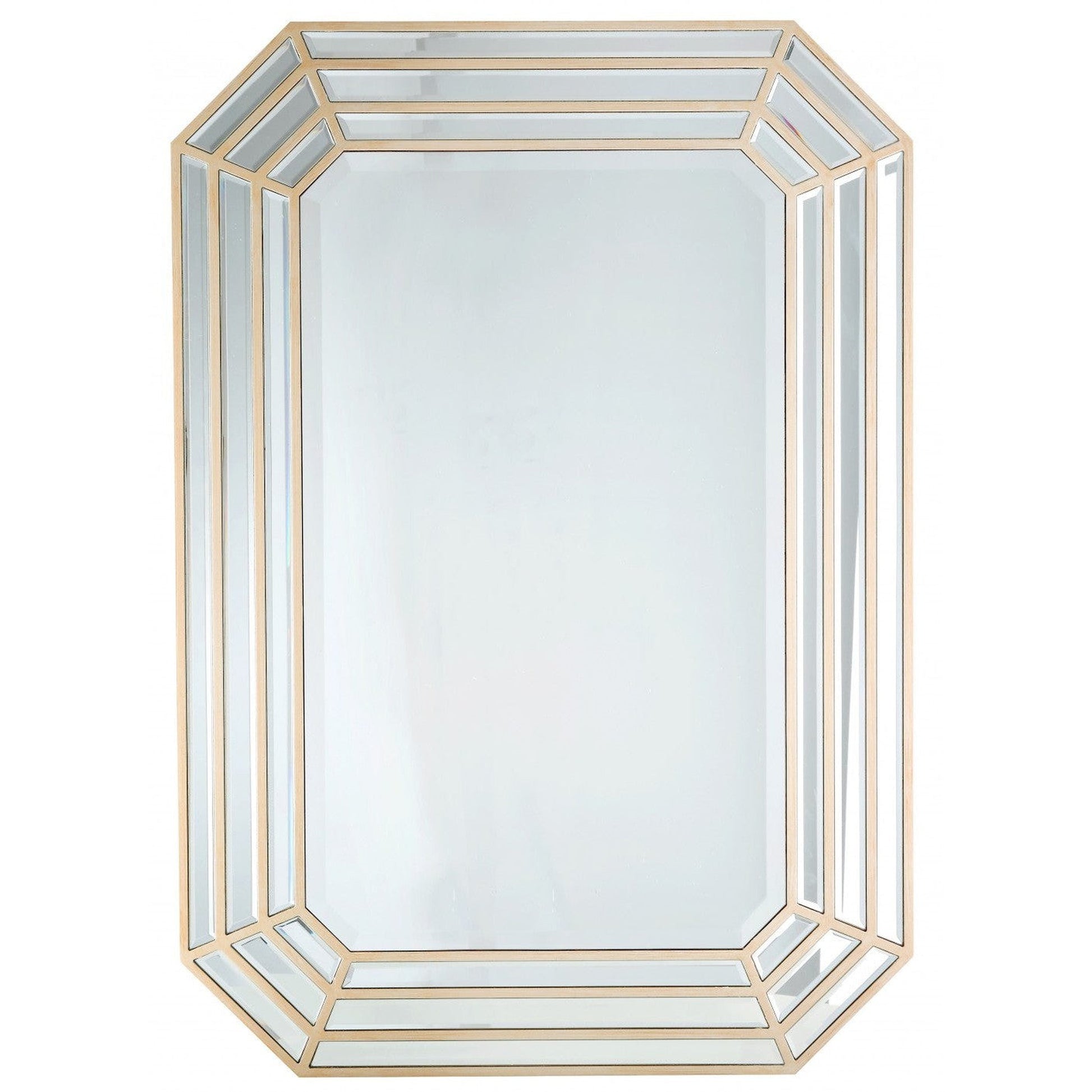 HomeRoots Emerald Cut Wall Mirror