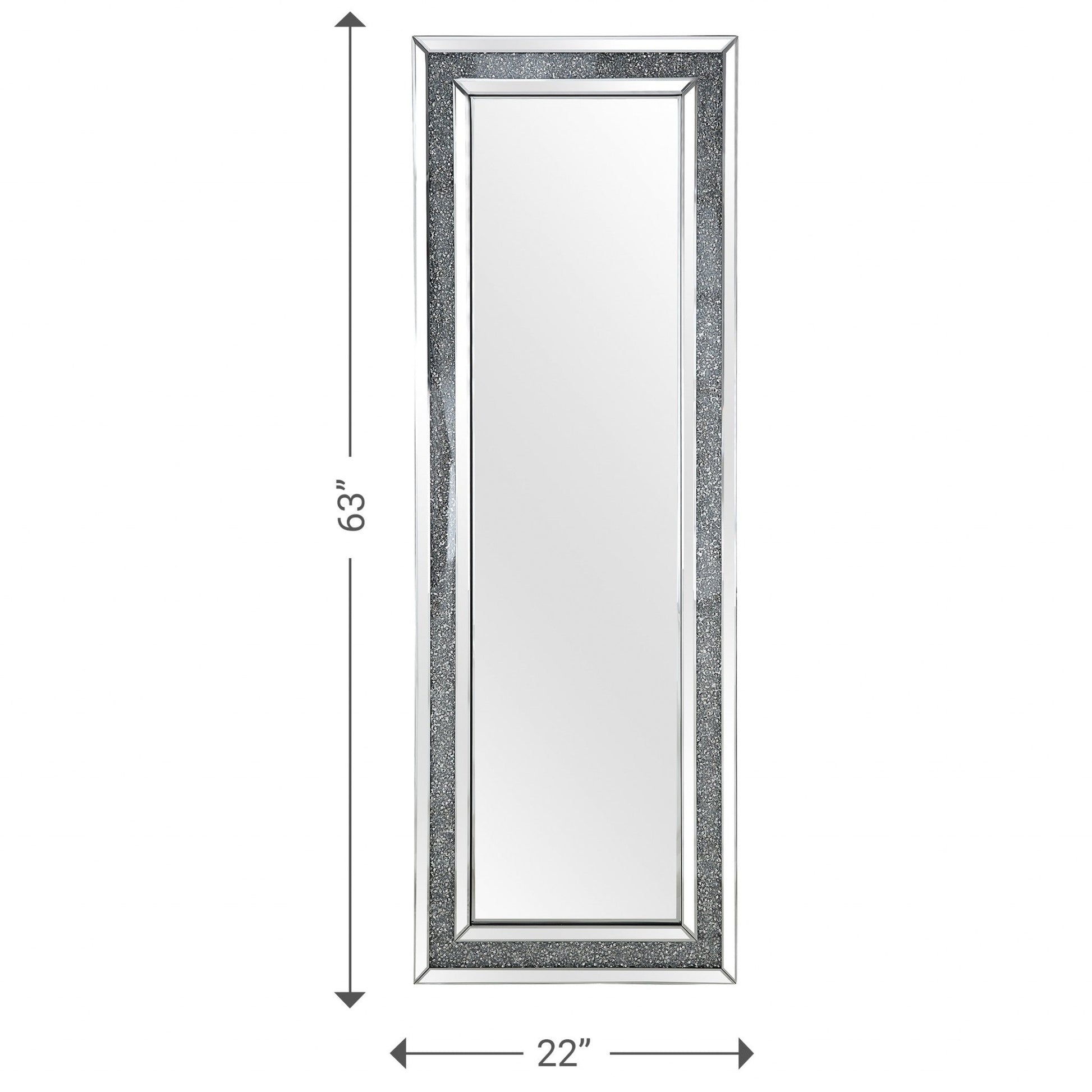 HomeRoots Encrusted Crystal Mirror