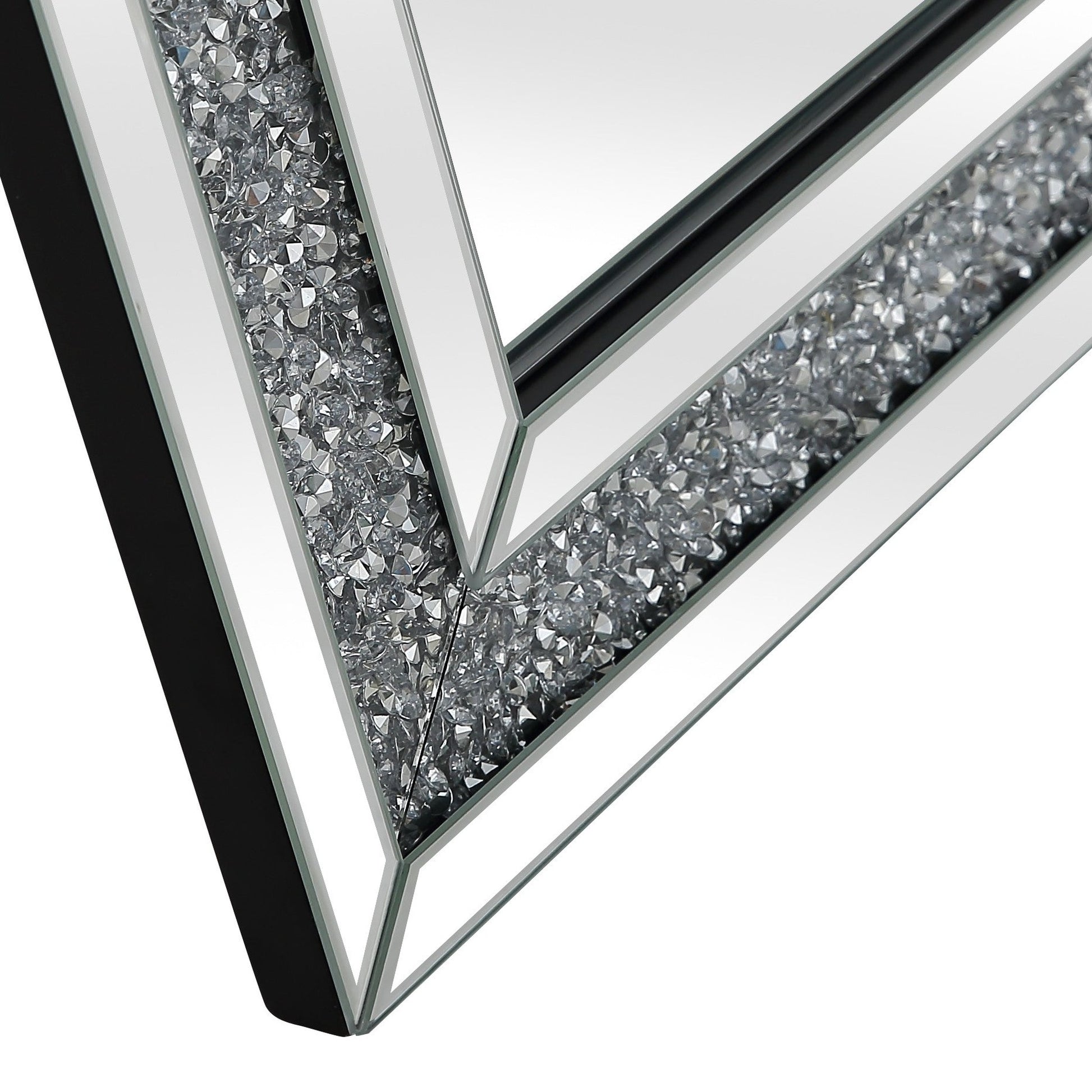 HomeRoots Encrusted Crystal Mirror