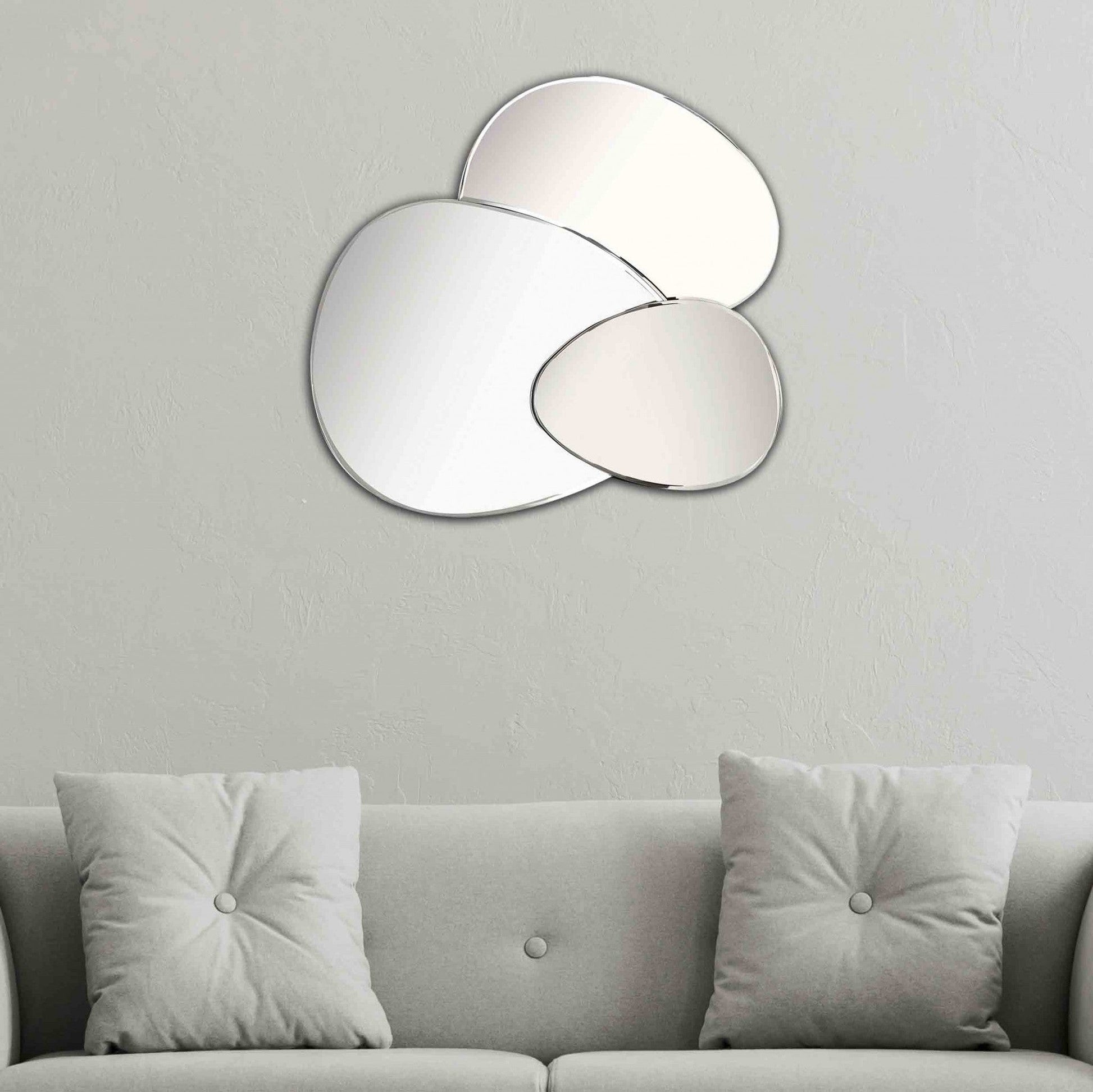 HomeRoots Evolution Abstract Round Mirror