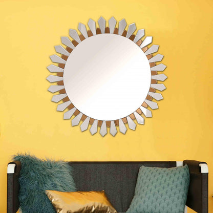 HomeRoots Flower Pedal Wall Mirror