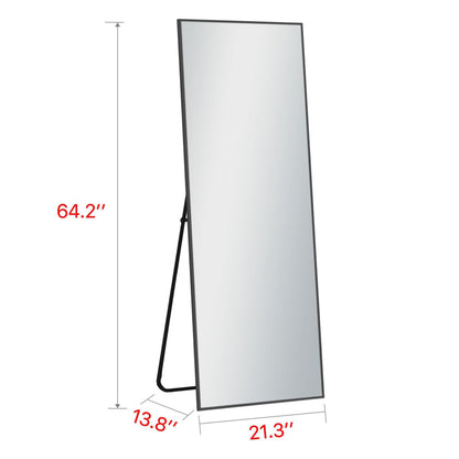 HomeRoots Freestanding Black Full-length Mirror