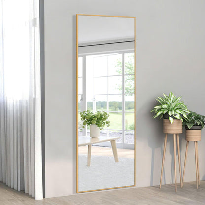 HomeRoots Freestanding Gold Full length Mirror