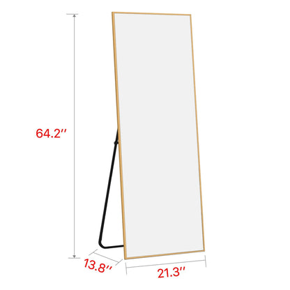 HomeRoots Freestanding Gold Full length Mirror