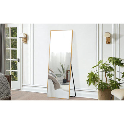 HomeRoots Freestanding Gold Full length Mirror