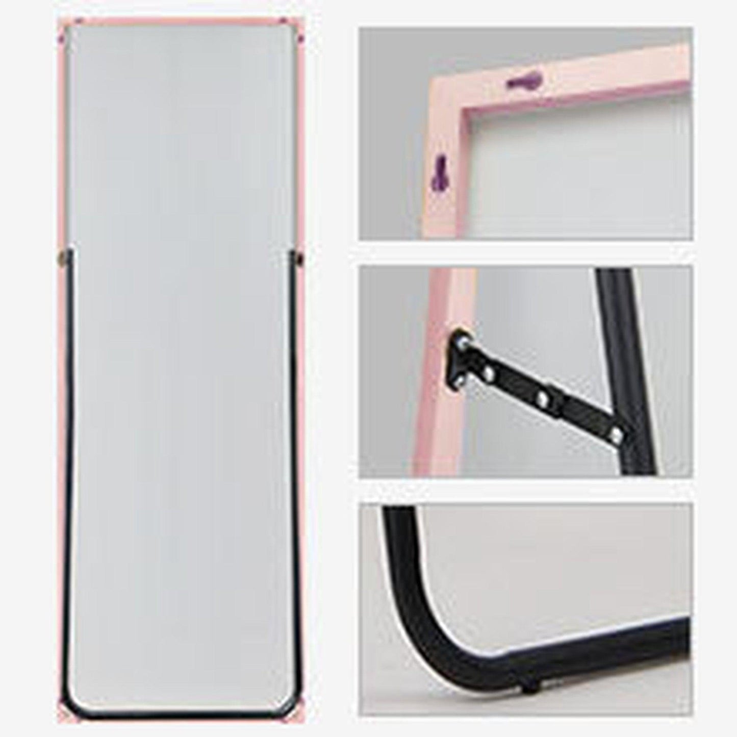 HomeRoots Freestanding Rose Gold Full-length Floor Mirror