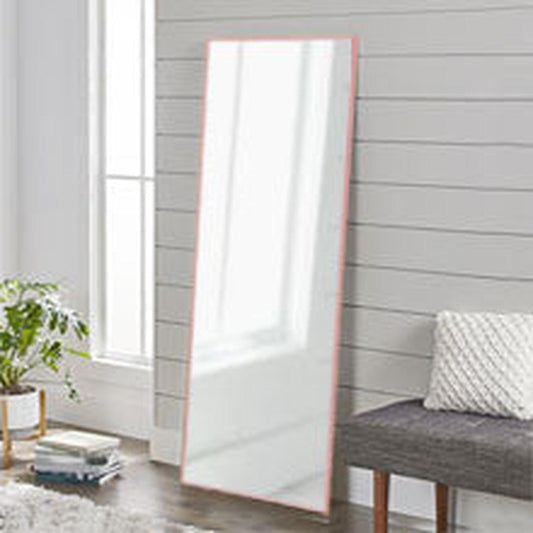 HomeRoots Freestanding Rose Gold Full-length Floor Mirror