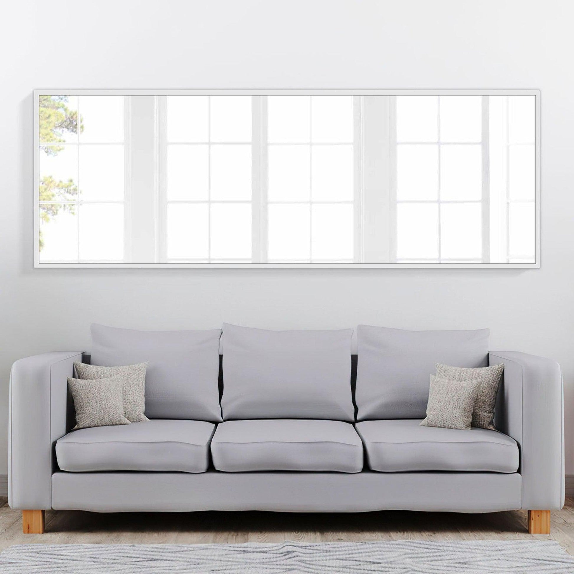 HomeRoots Freestanding Silver Full-length Floor Mirror