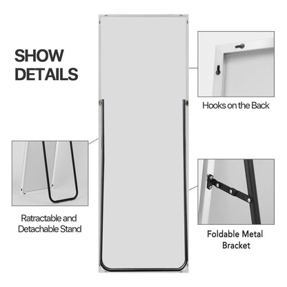 HomeRoots Freestanding Silver Full-length Floor Mirror