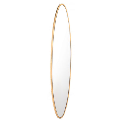 HomeRoots Full Length Gold Oval Mirror