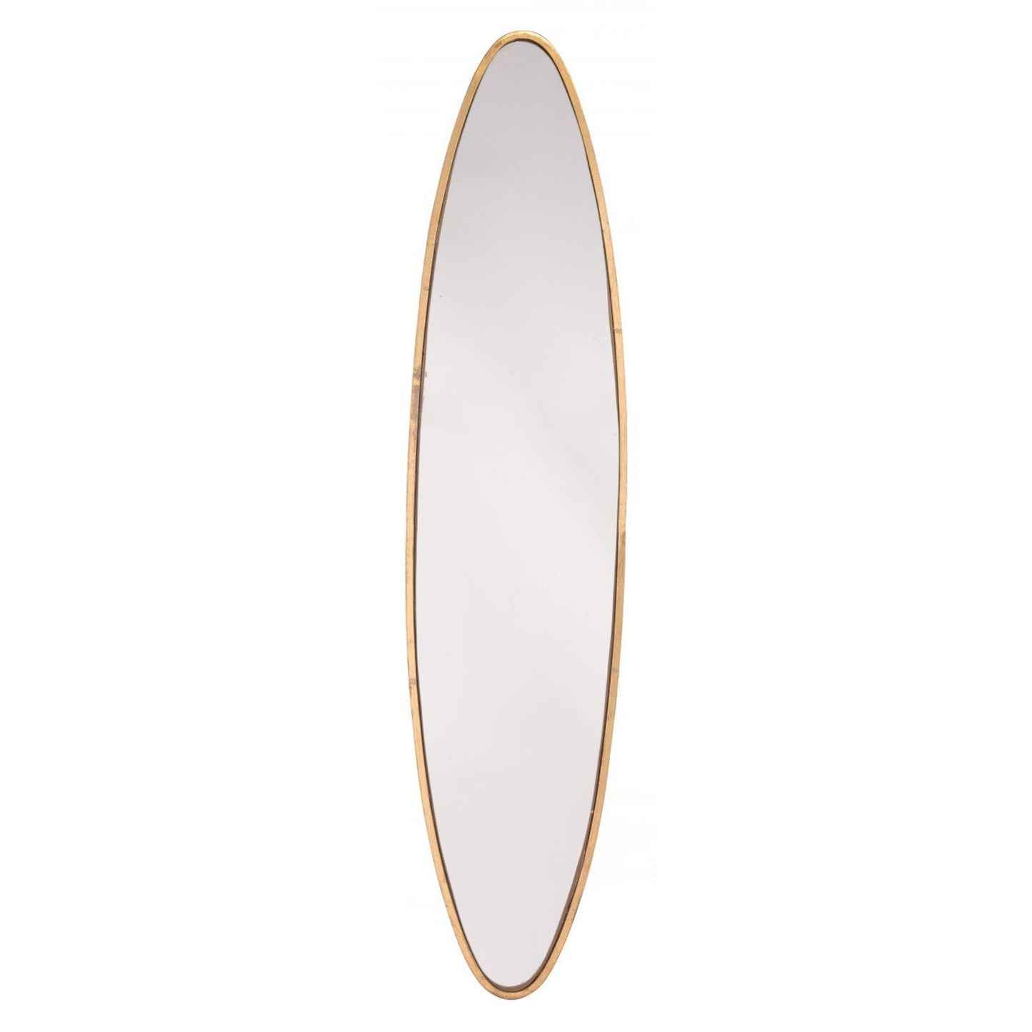 HomeRoots Full Length Gold Oval Mirror