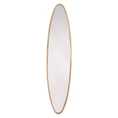 HomeRoots Full Length Gold Oval Mirror