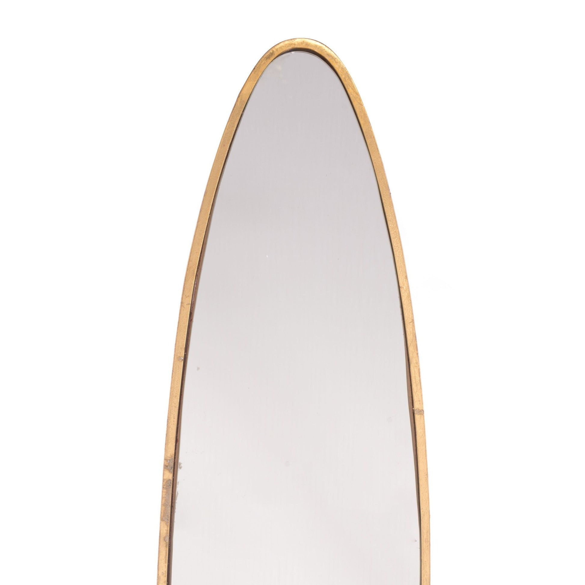 HomeRoots Full Length Gold Oval Mirror