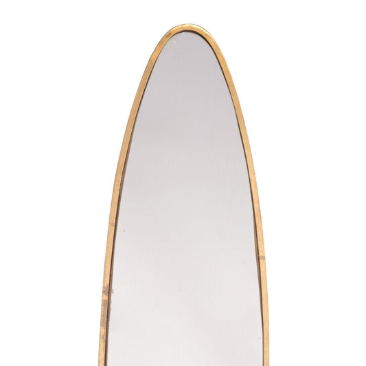 HomeRoots Full Length Gold Oval Mirror