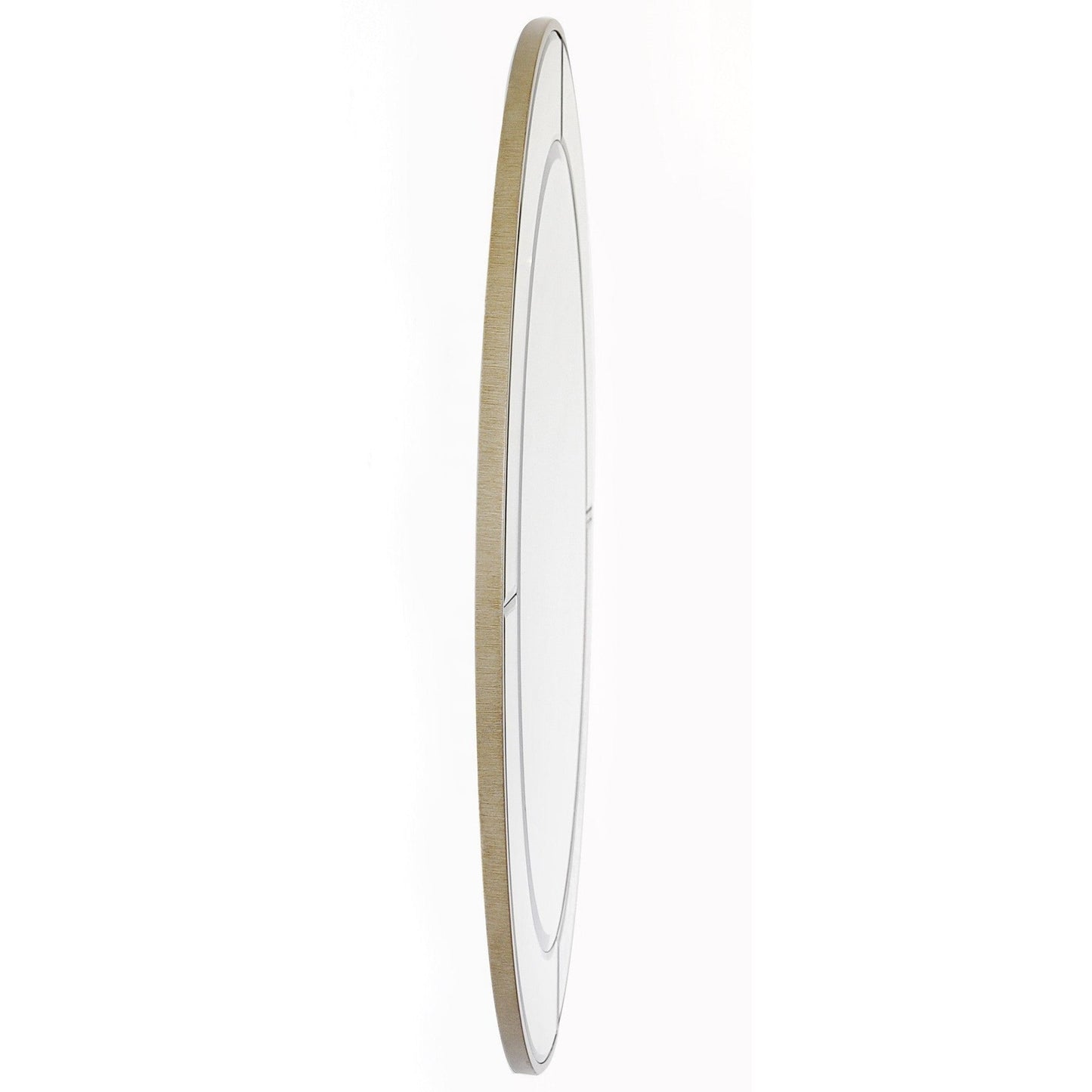 HomeRoots Gold Accented Round Mirror