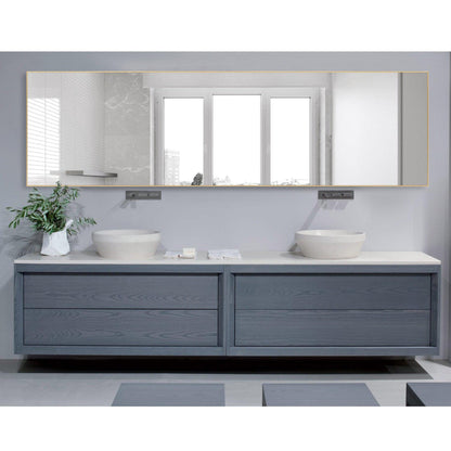 HomeRoots Gold Aluminum Frame Mirror