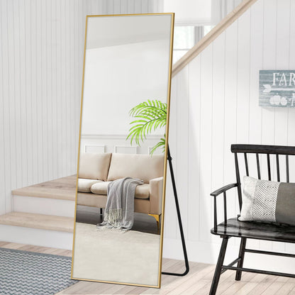 HomeRoots Gold Aluminum Framed Mirror