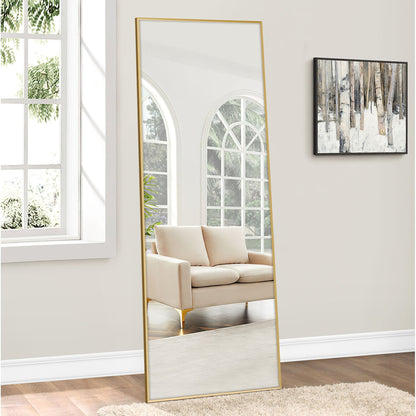 HomeRoots Gold Aluminum Framed Mirror