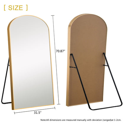 HomeRoots Gold Arched Full-length Standing Mirror