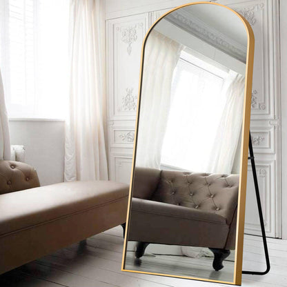 HomeRoots Gold Arched Full-length Standing Mirror