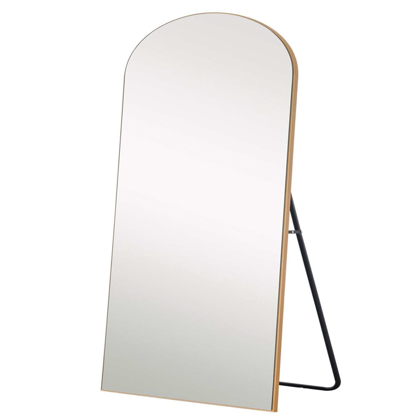 HomeRoots Gold Arched Mirror with Stand