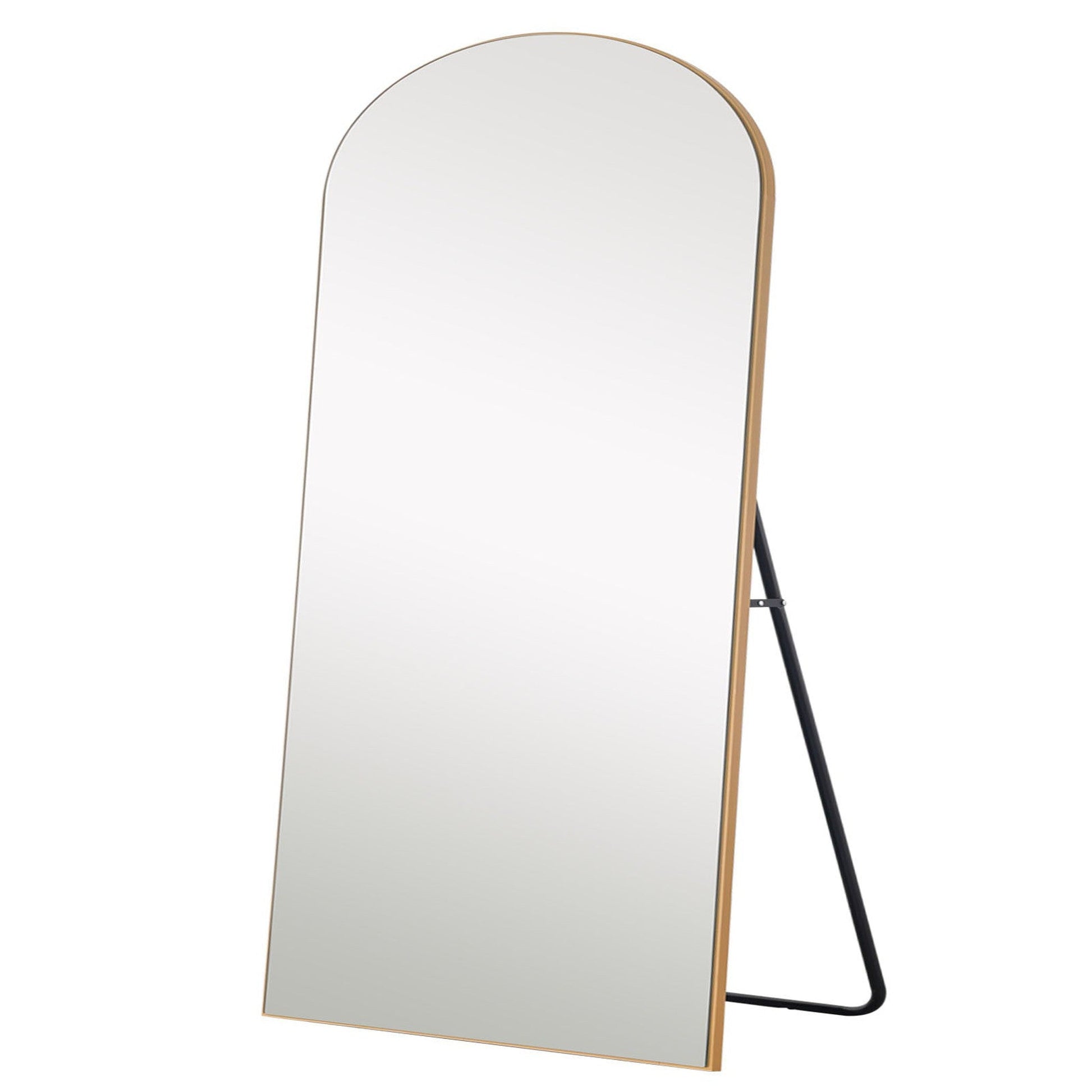 HomeRoots Gold Arched Mirror with Stand