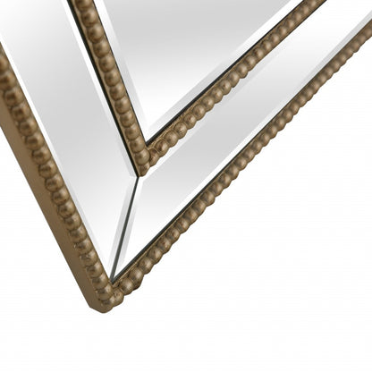 HomeRoots Gold Beaded Full Length Mirror