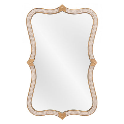 HomeRoots Gold Beveled Mirror