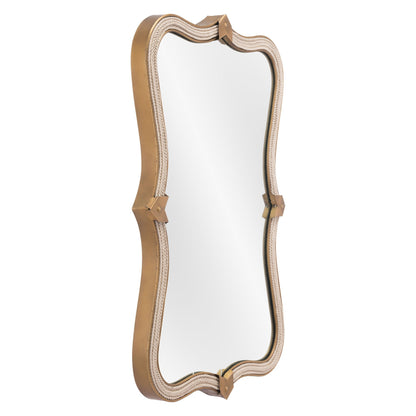 HomeRoots Gold Beveled Mirror